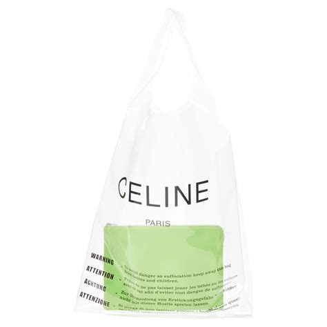 Celine PVC Shopper Tote w/ Pouch 